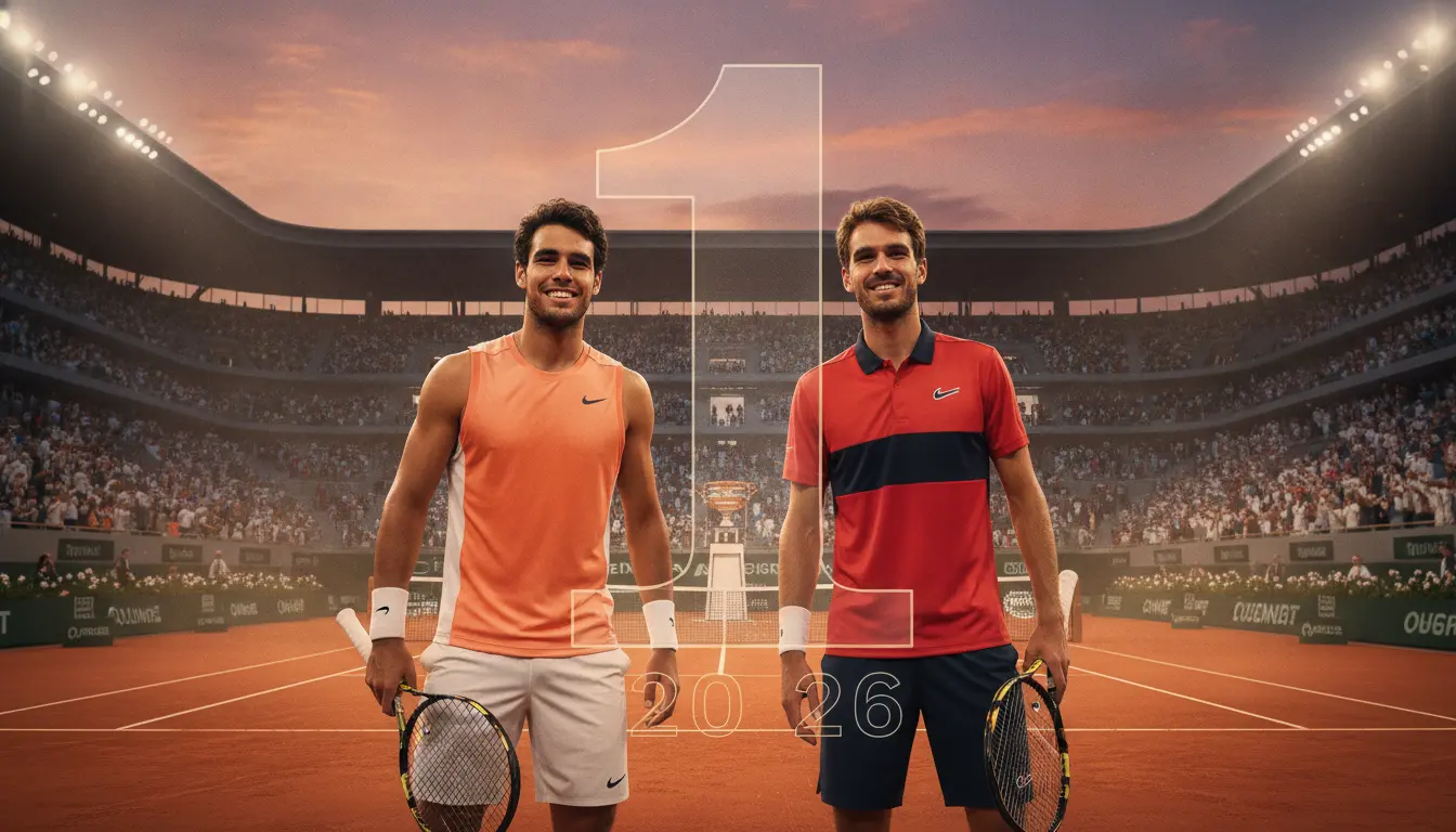 Alcaraz y Sinner emergen como favoritos para el número 1 del mundo de fin de año de la ATP en 2026