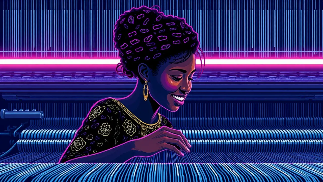 Artist Malaika Temba's Jacquard Weavings Explore Memory and Trade.