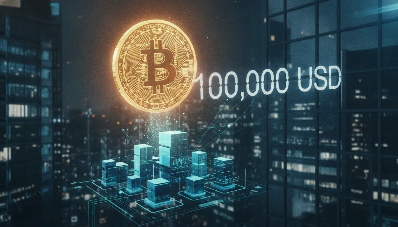 ビットコイン、機関投資家の関心と市場力学の高まりの中、10万ドルの歴史的評価額を目指す