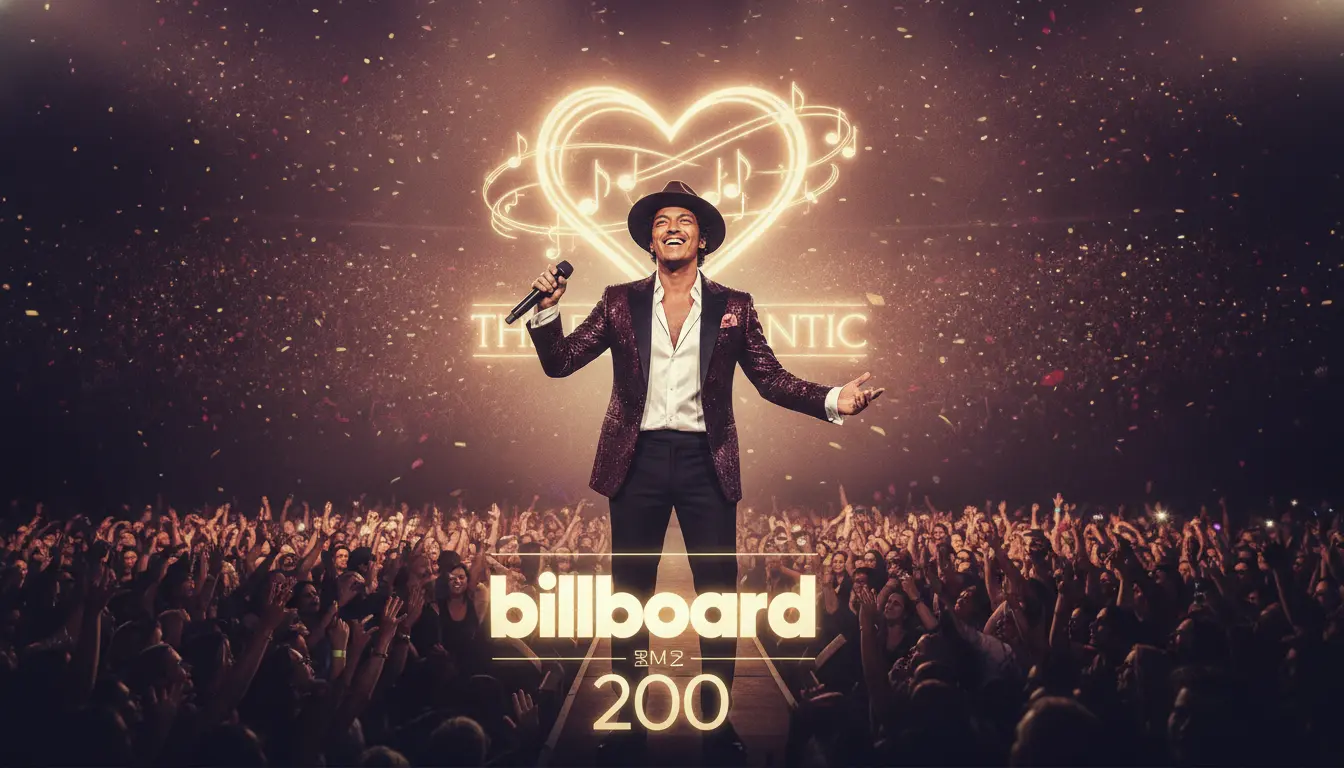 Bruno Mars' 'The Romantic' strebt nach Dominanz beim Billboard 200 Debüt