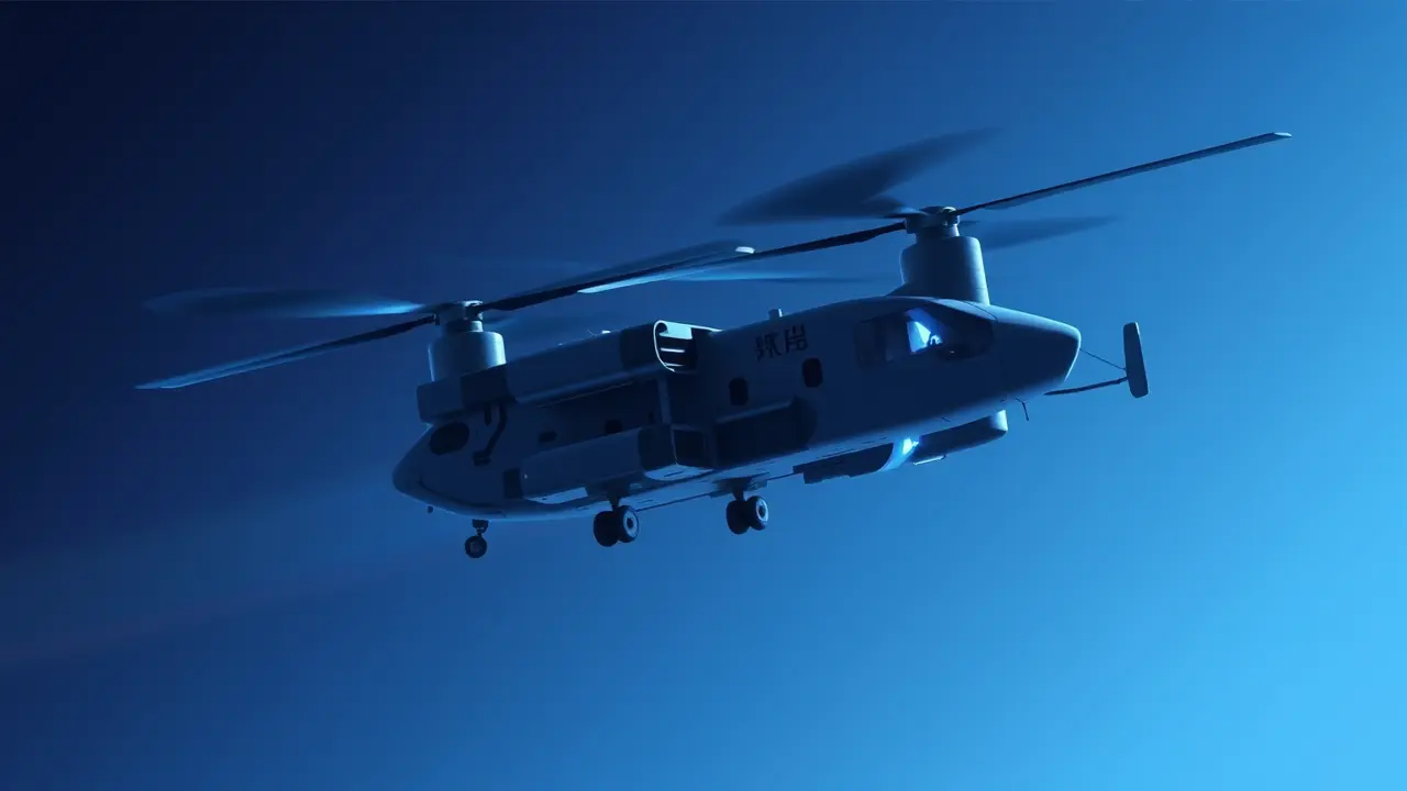 China's Chinook-Style Heavy-Lift Drone Completes Maiden Flight