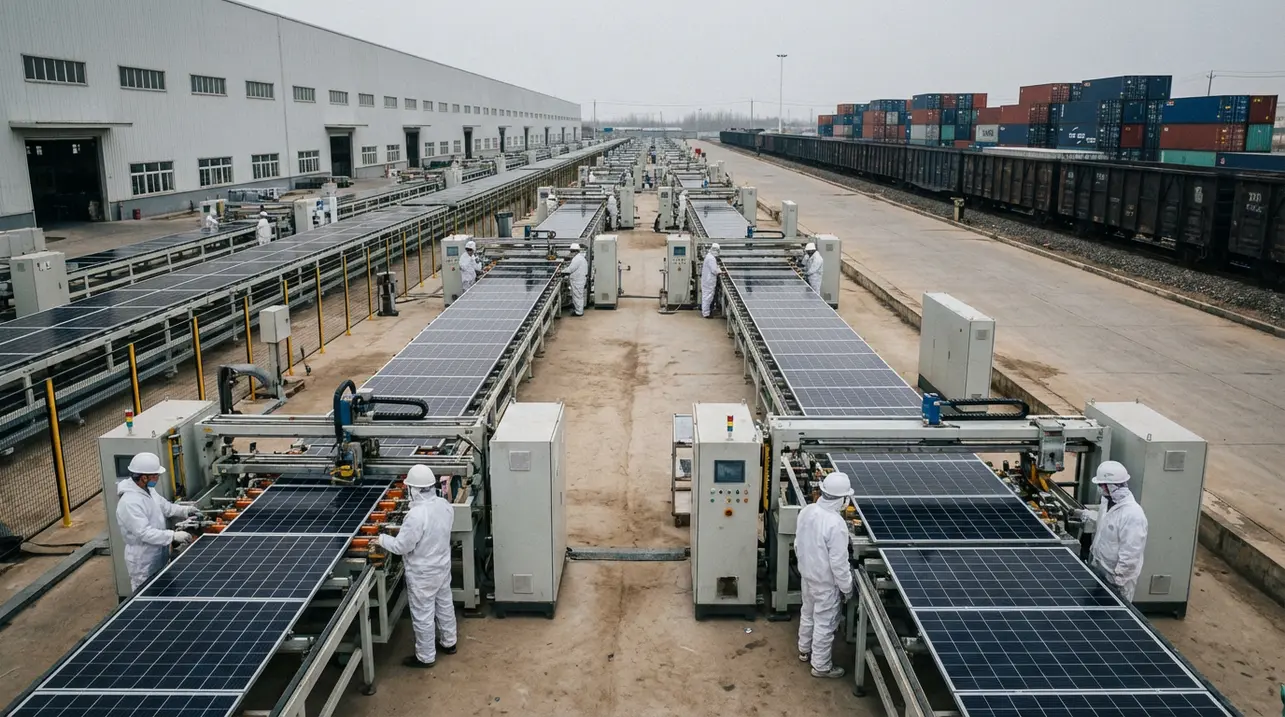 China's green tech dominance driven by scale and cost, not geopolitics.