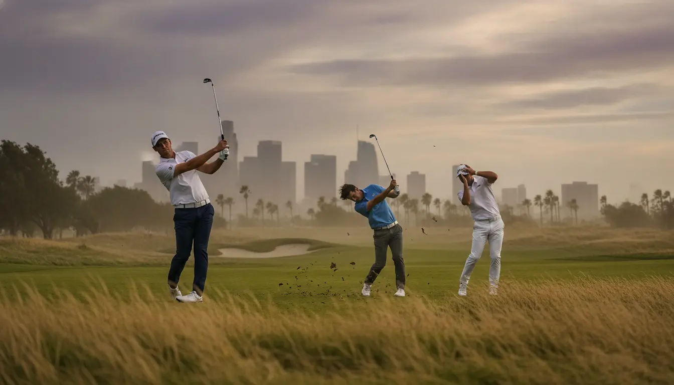 Clark in control of US Open as wind hinders McIlroy and Scheffler