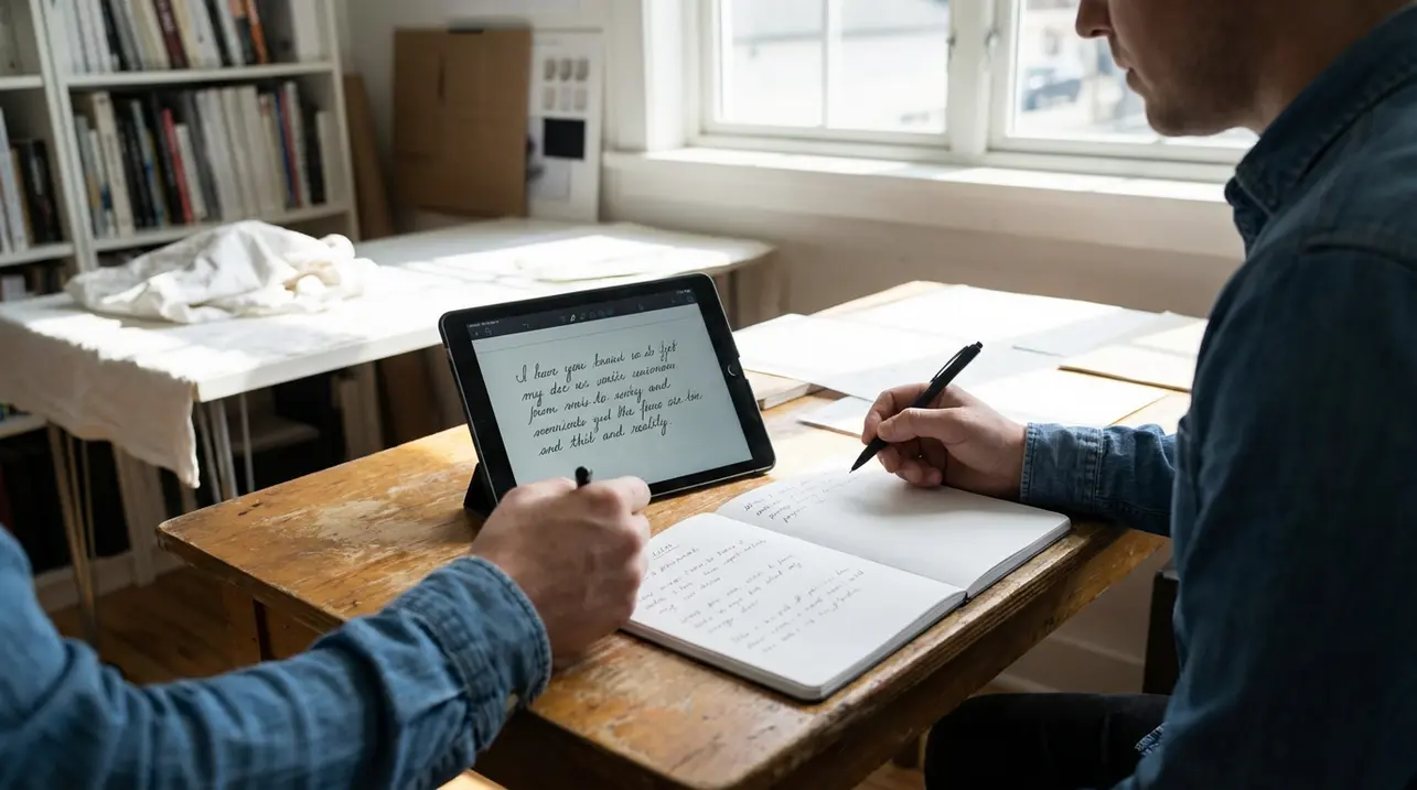 Claude AI 将手写体转化为定制字体