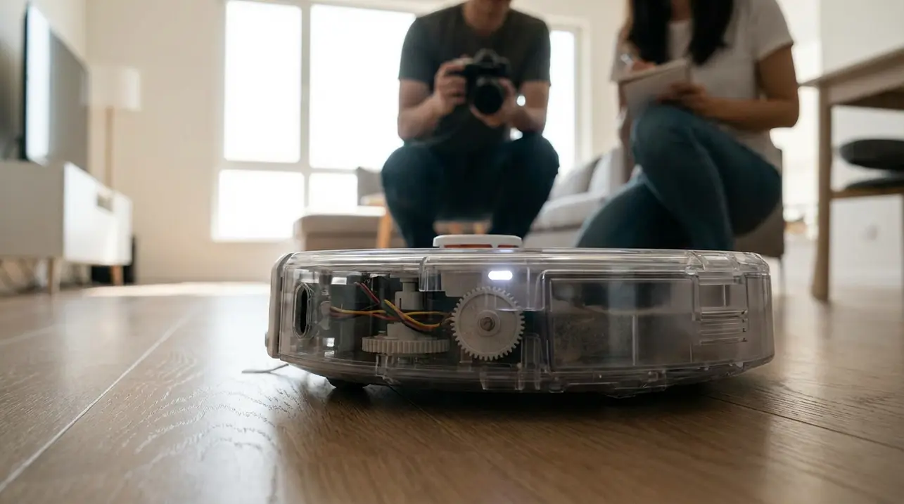 DJI Launches Transparent Robotic Vacuum Cleaner