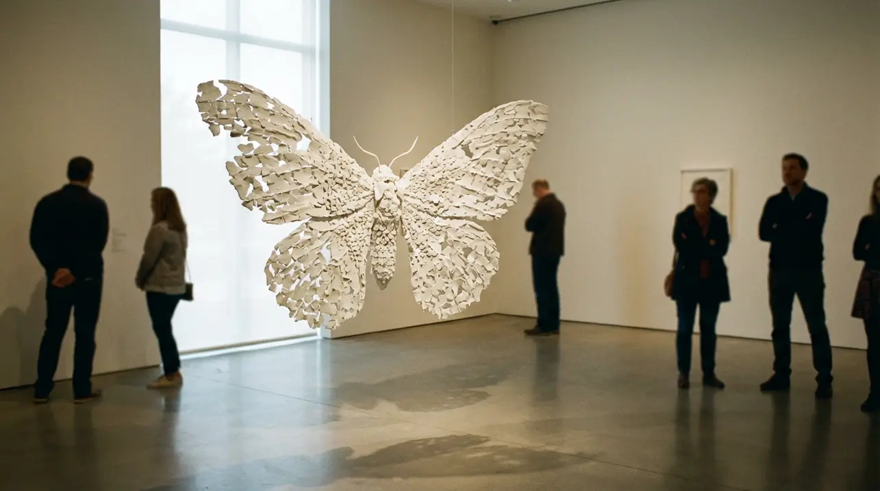 Rebecca Manson's Porcelain Moths and Butterflies: A Monument to the Fleeting Moment