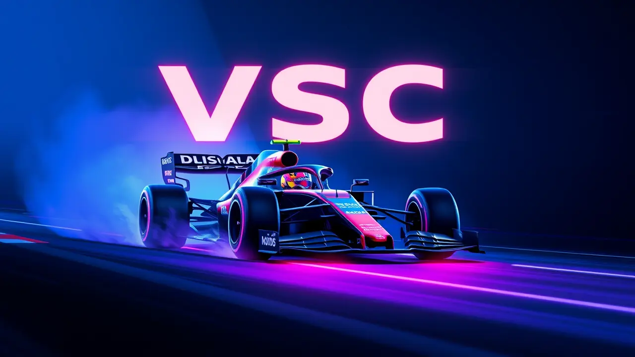 FIA deployed VSC after fire reported on Carlos Sainz's car.