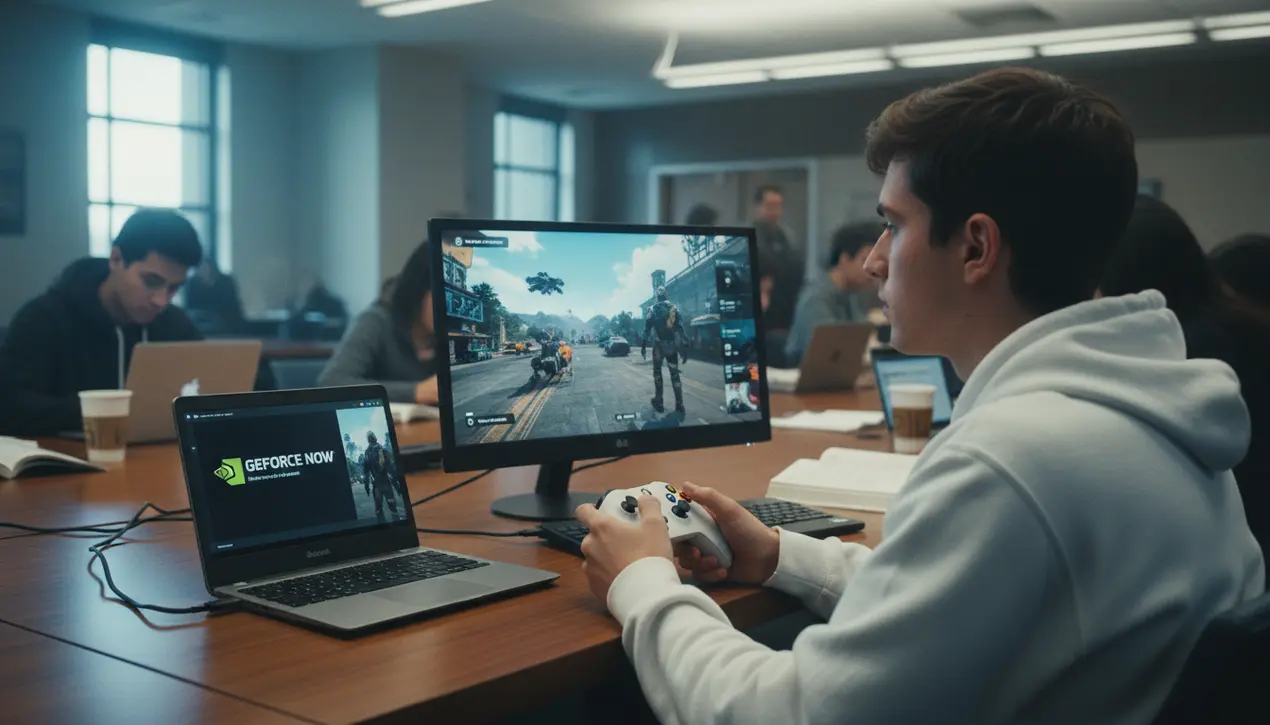 Google offers free GeForce Now for Chromebook gaming.