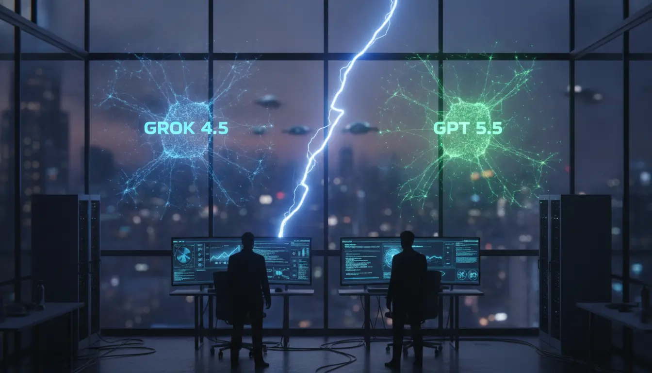 Grok 4.5 Narrows Gap with GPT-5.5 in Crucial AI Benchmark, Intensifying Rivalry