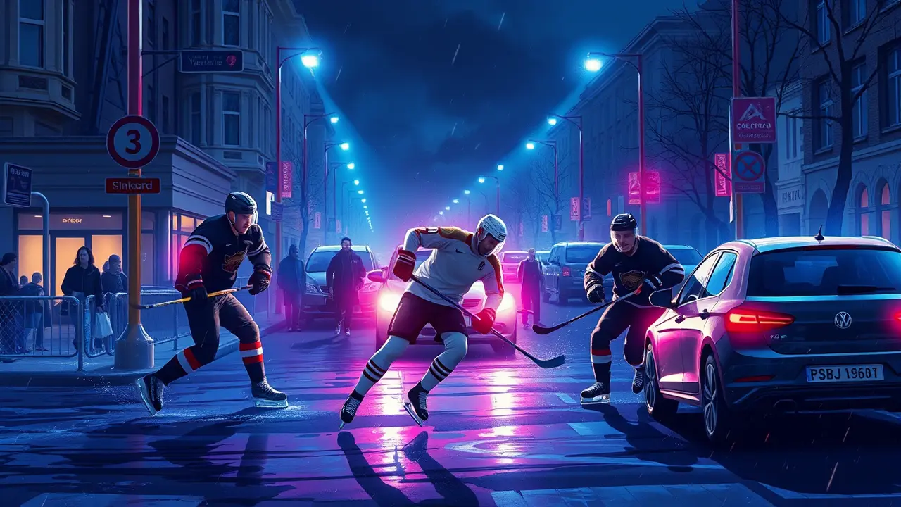 Hockey player helps footballer escape kidnapping attempt in Saint Petersburg.