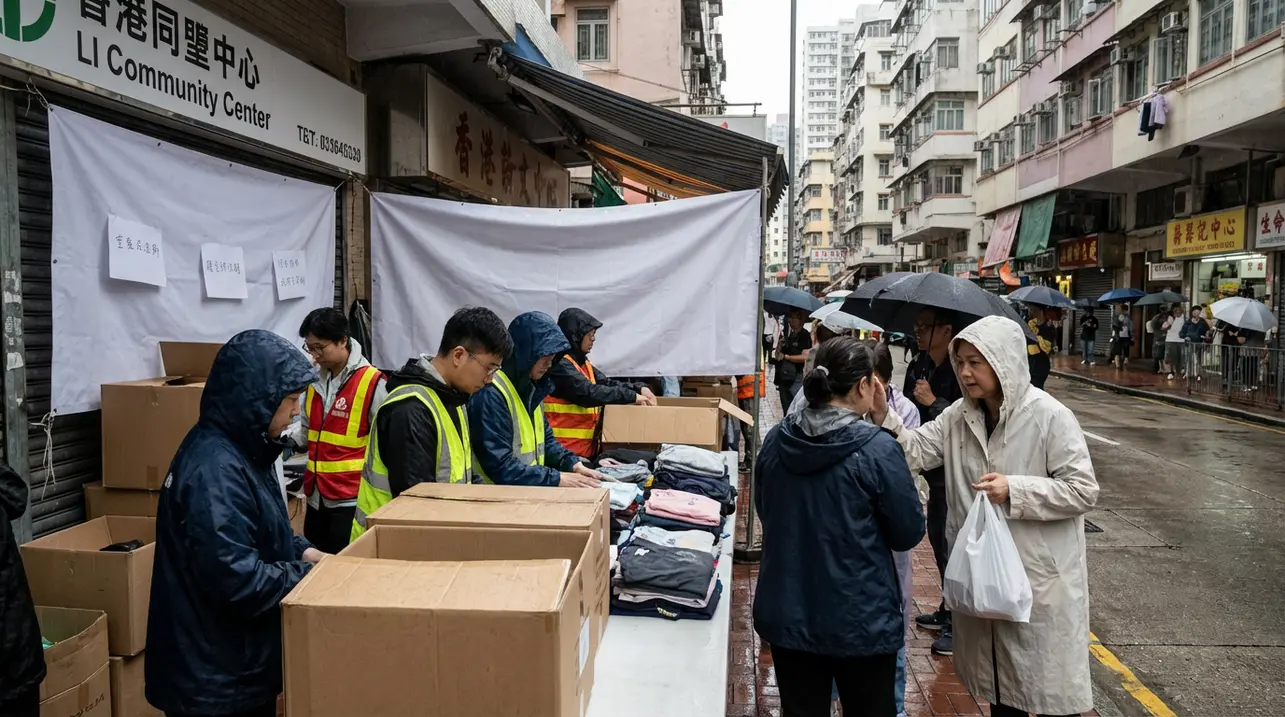 香港社区为大埔致命火灾遇难者发起支援行动