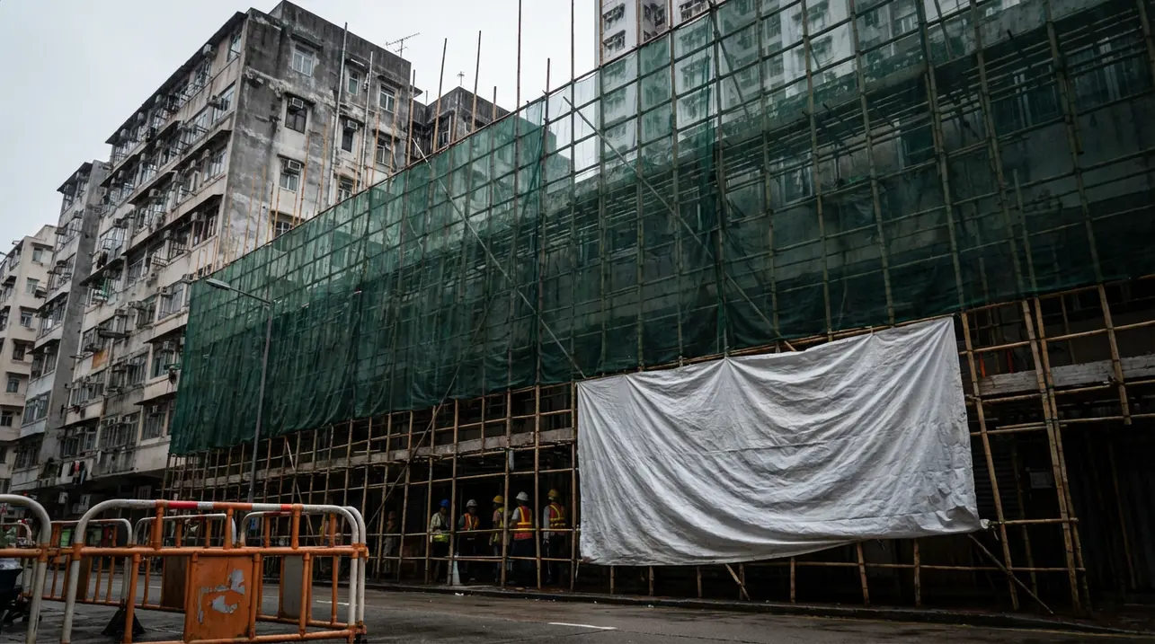 Hong Kong Scaffolding Net Fails Fire Safety Test Despite Certification