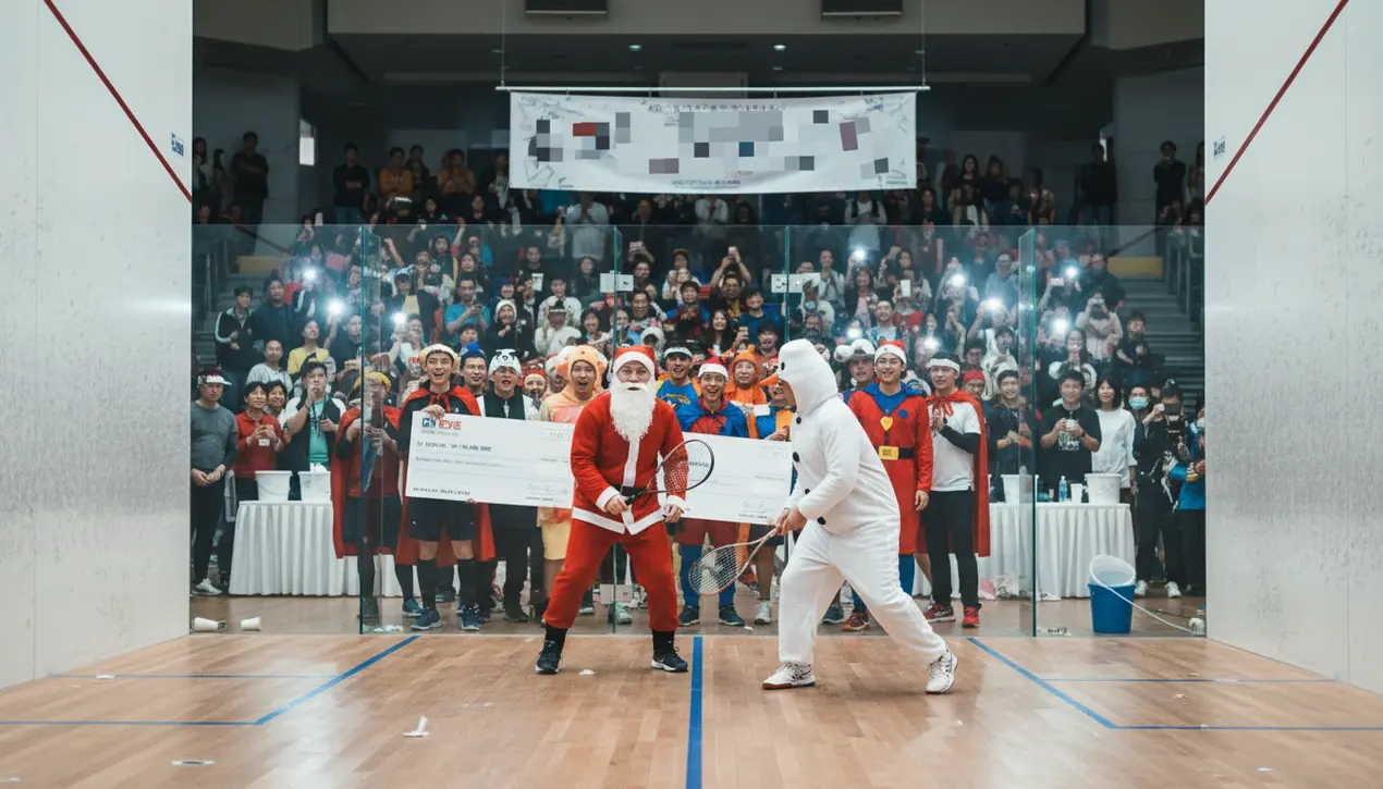 Hong Kong squash charity event raises funds for Operation Santa Claus.