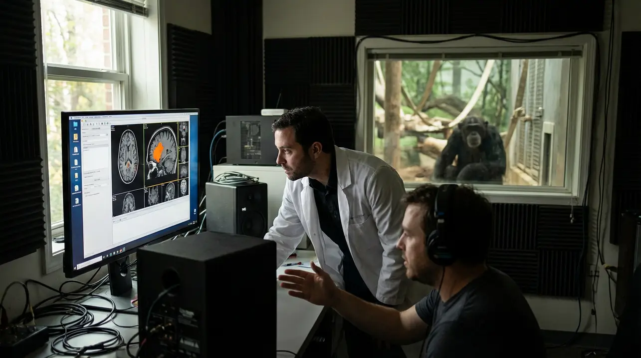 人类大脑对黑猩猩叫声的反应方式出乎意料