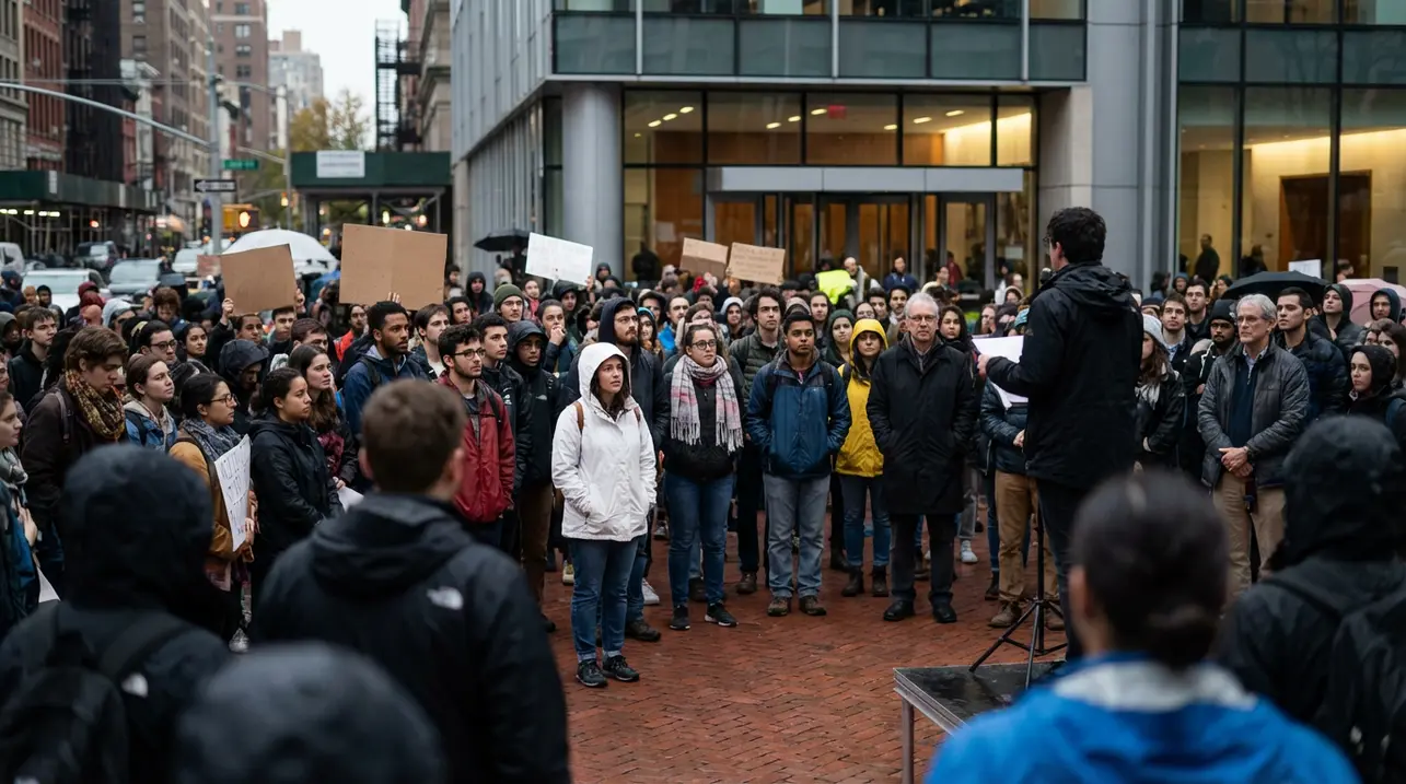 数百人集会抗议新学院全面削减计划