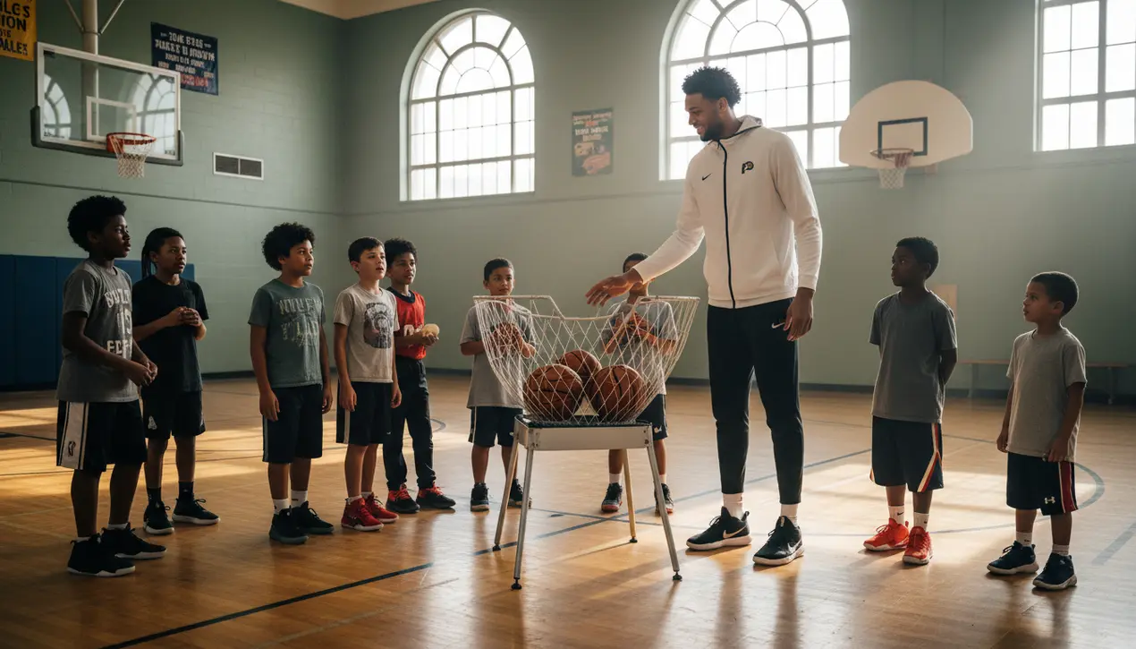 Indiana Pacers point guard Andrew Nembhard is giving …