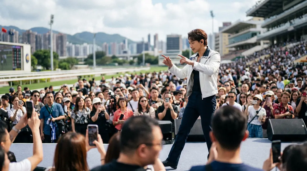K-pop star Rain electrifies Hong Kong International Races opening.