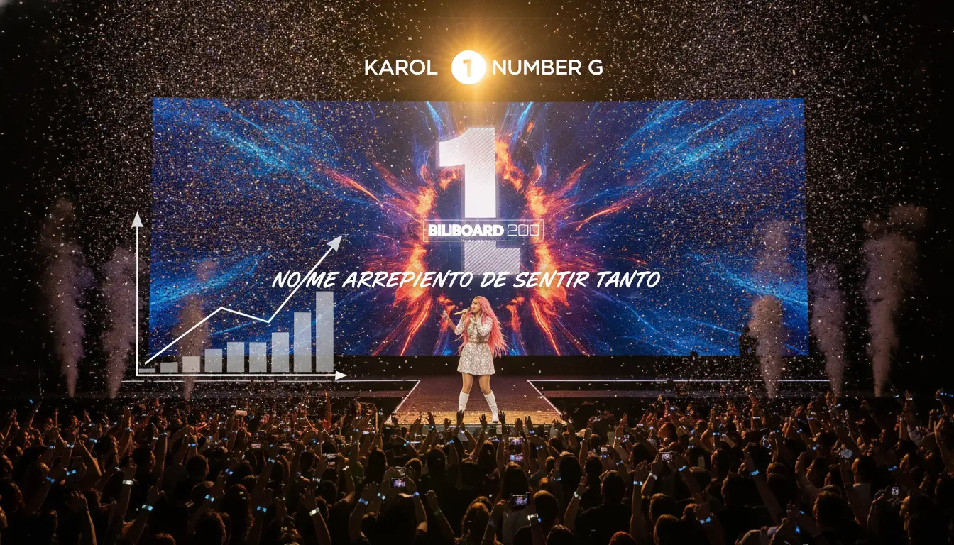 KAROL G 新专辑《NO ME ARREPIENTO DE SENTIR TANTO》有望登顶 Billboard 200 榜