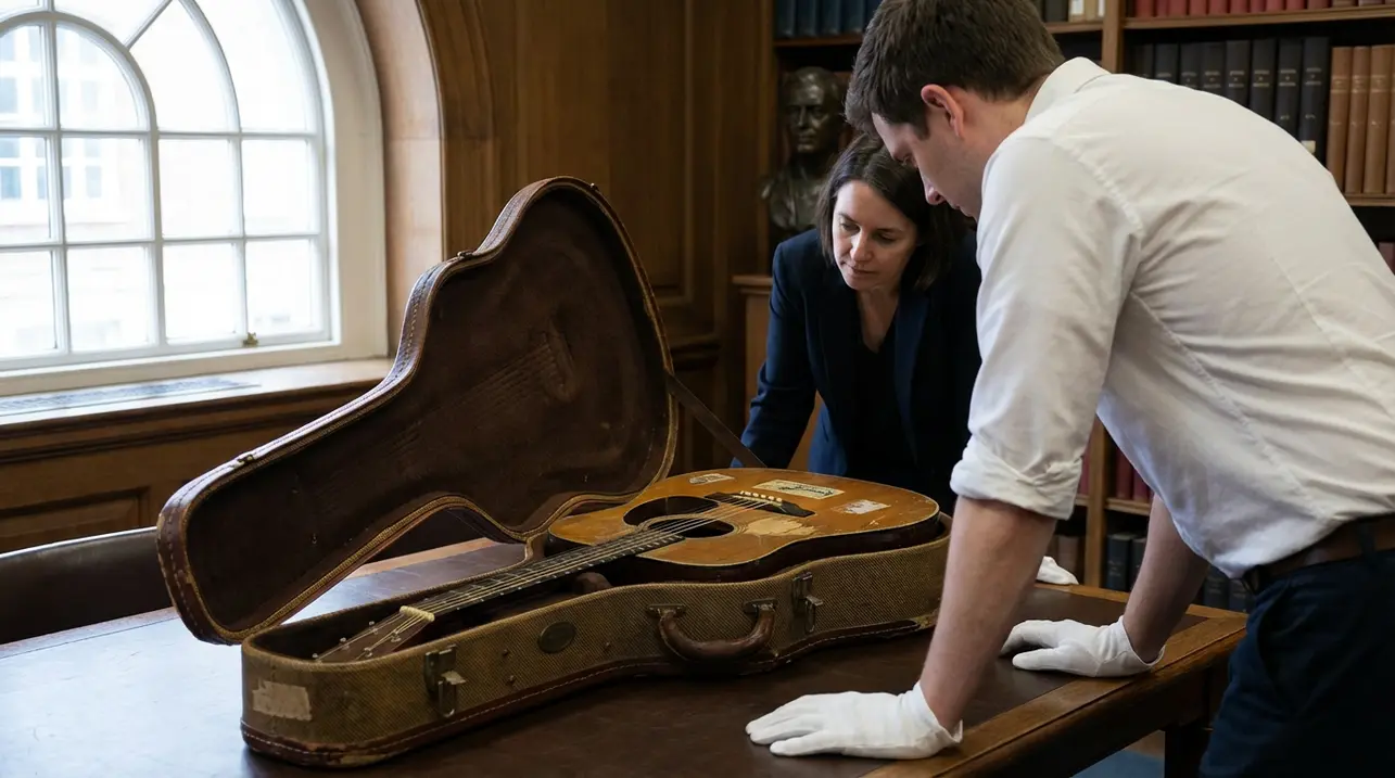 科特·柯本的MTV不插电吉他捐赠予皇家音乐学院