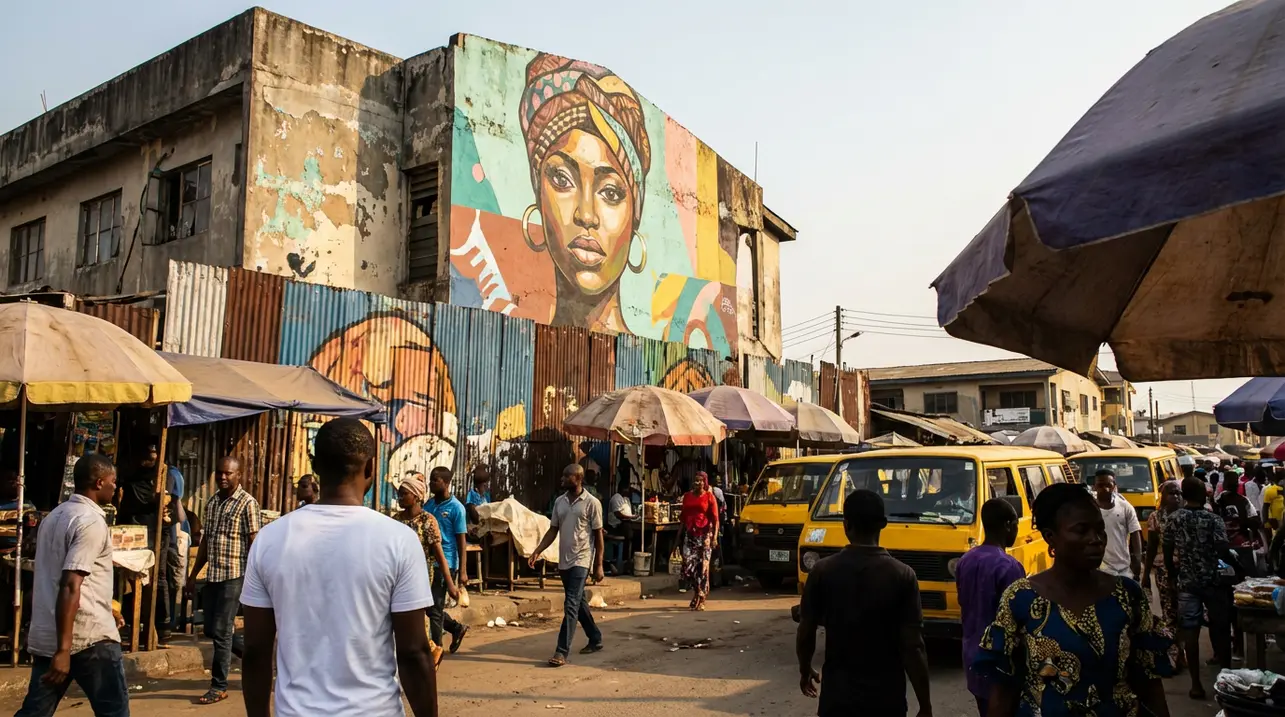 街头艺术节将拉各斯变为露天画廊