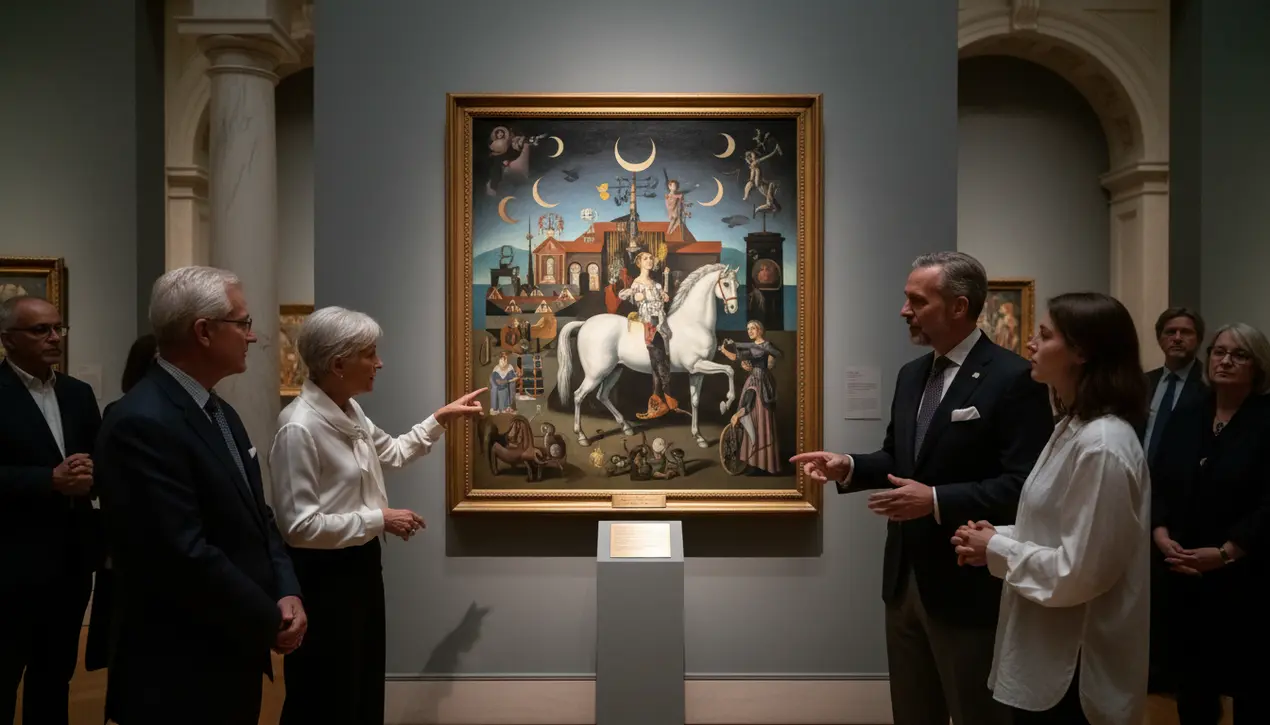 Leonora Carrington's Painting in Philadelphia Surrealism Show.