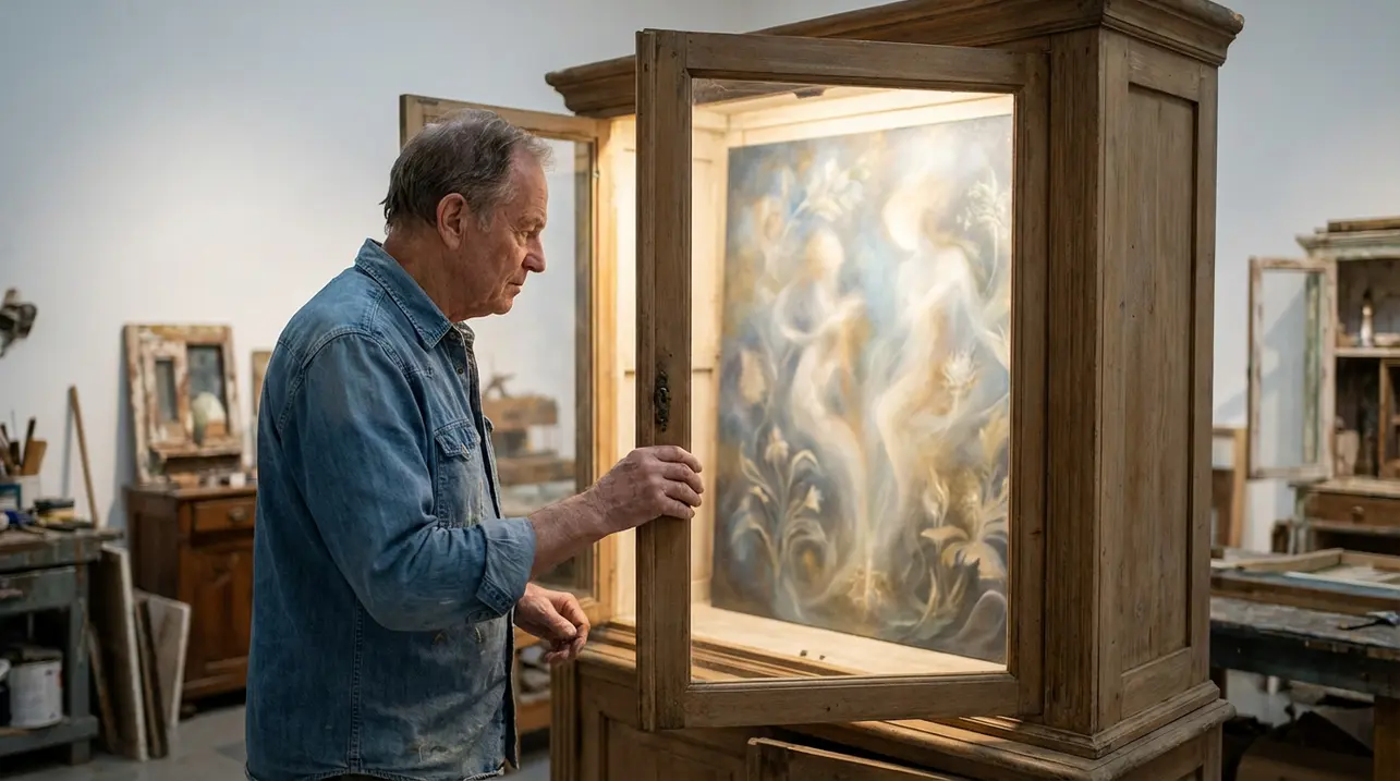 发光绘画在郝朔的装置作品中召唤变革