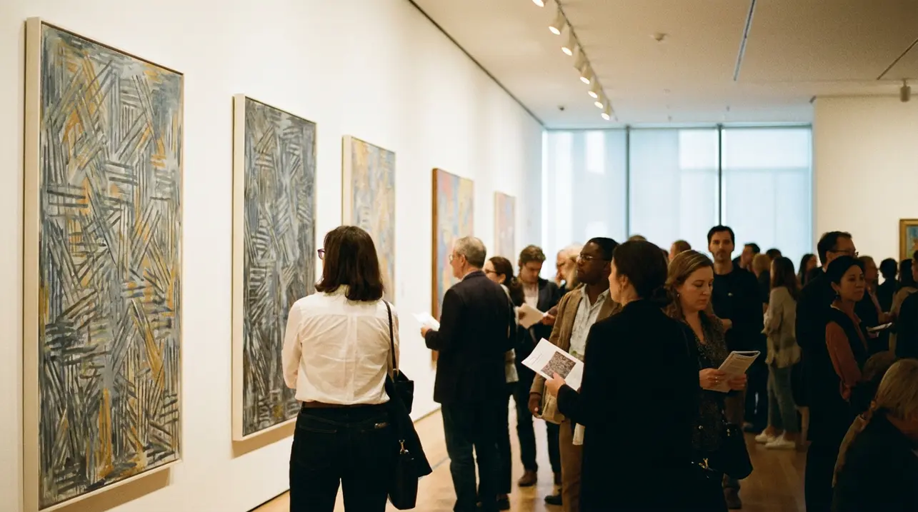 高古轩重磅展览呈现贾斯珀·约翰斯的《交叉排线》系列画作