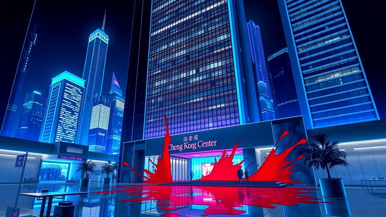 Man arrested for vandalizing CK Asset office with red paint.