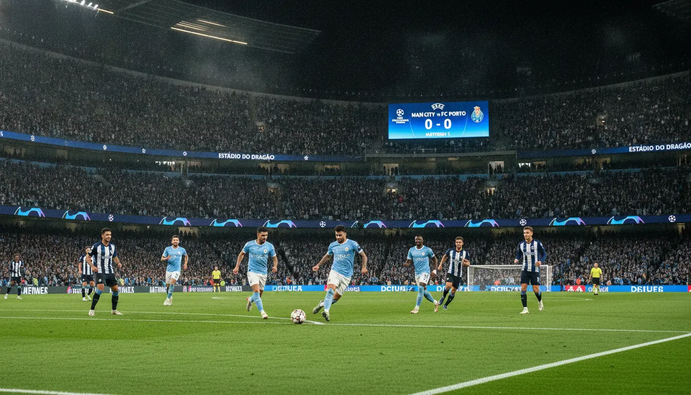 El Manchester City Inicia su Campaña en la UEFA Champions League Contra el FC Porto