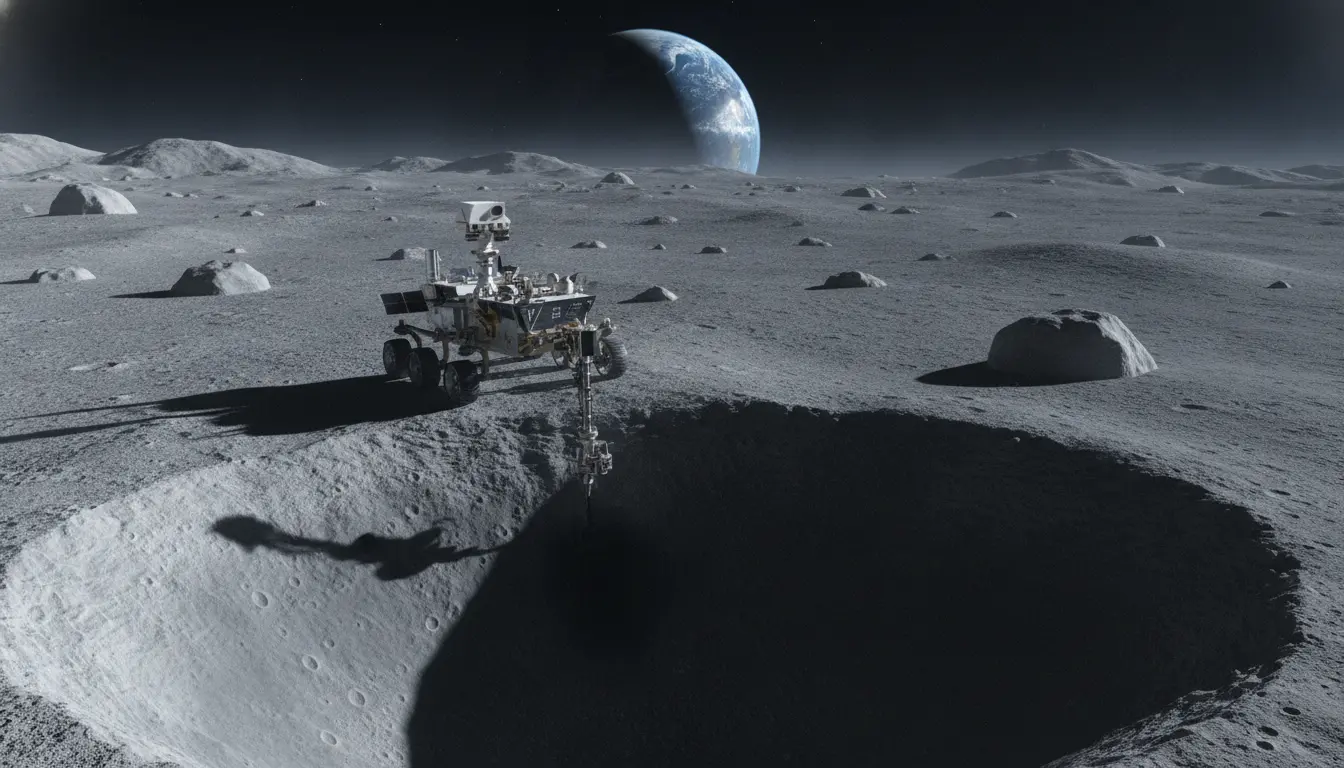 NASAのVIPERローバーミッション、水氷探査のため2026年9月の月南極着陸を目指す
