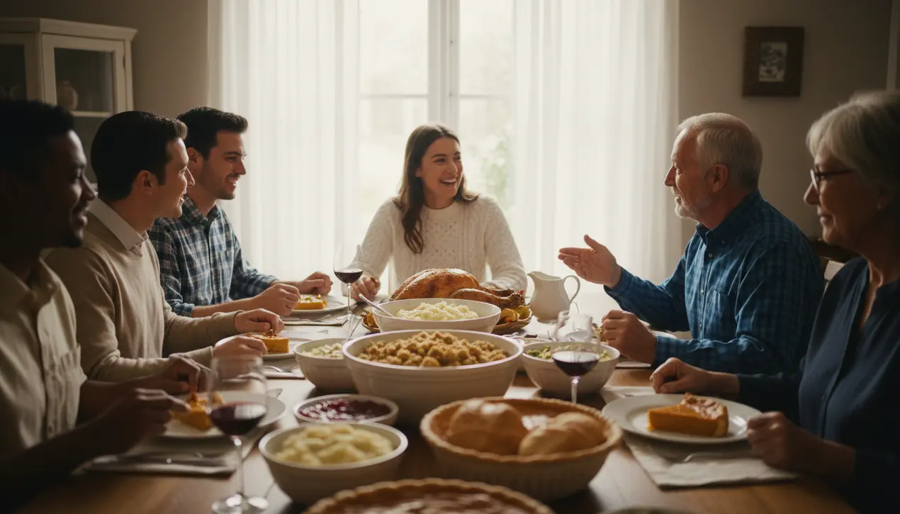No, you probably won't fight about politics at Thanksgiving