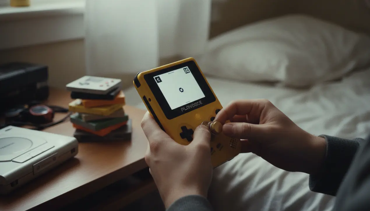 Nostalgic Gaming Abounds With Handheld Playdate Console
