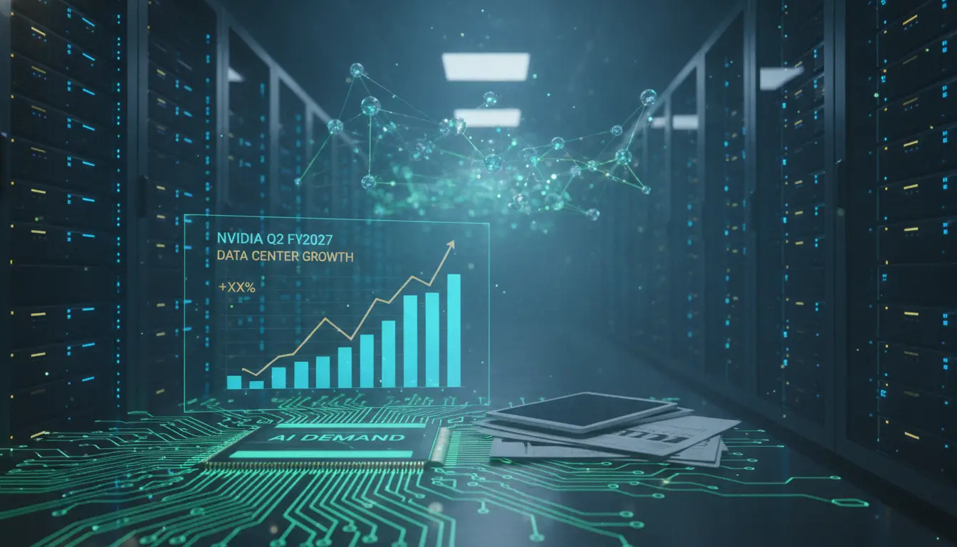 Informe de resultados del segundo trimestre del año fiscal 2027 de Nvidia destacará el segmento de centros de datos ante la explosión de la demanda de IA