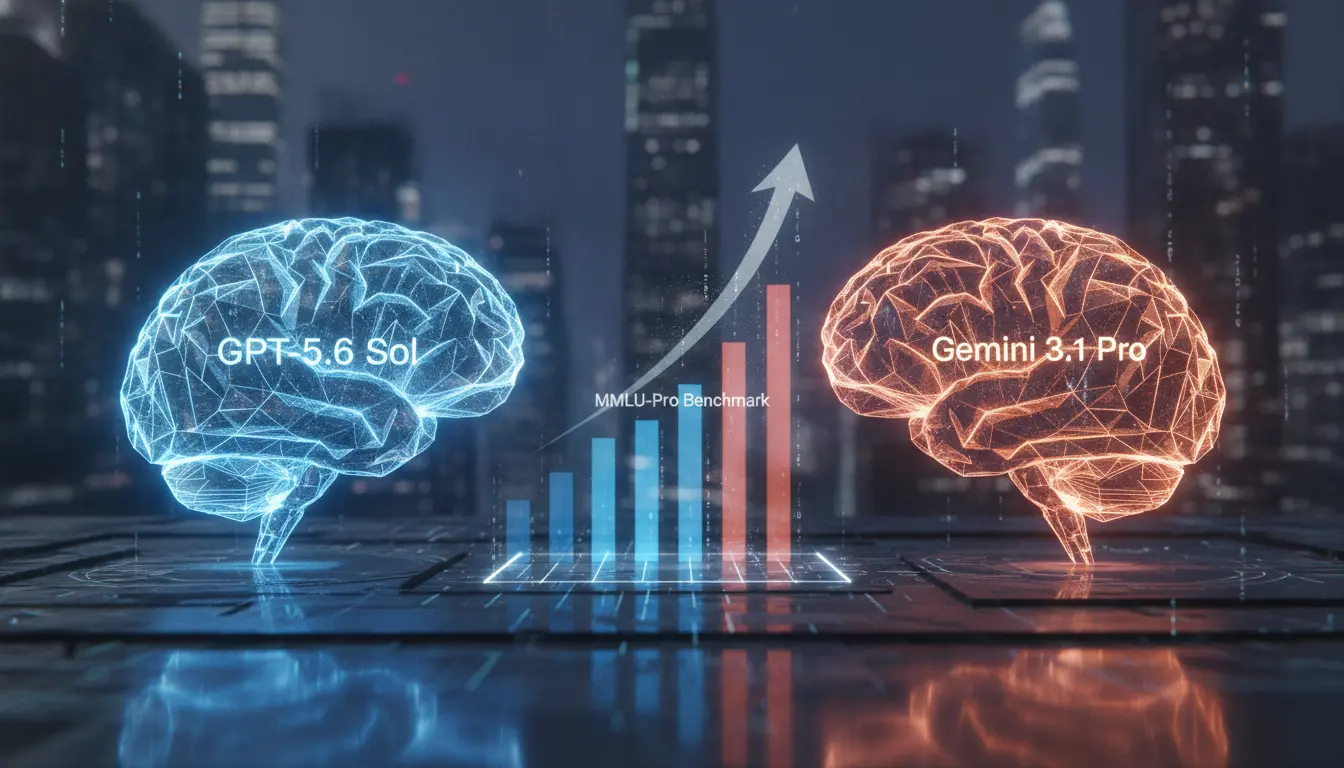 OpenAI's GPT-5.6 Sol Enters Fierce Competition Against Google's Gemini 3.1 Pro Preview for MMLU-Pro Benchmark Dominance