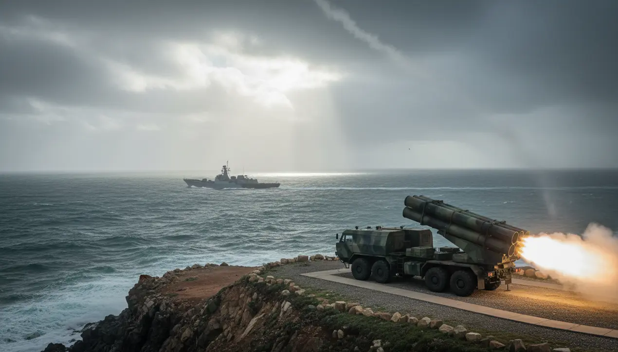 解放军远程火箭炮对台湾附近船只构成威胁