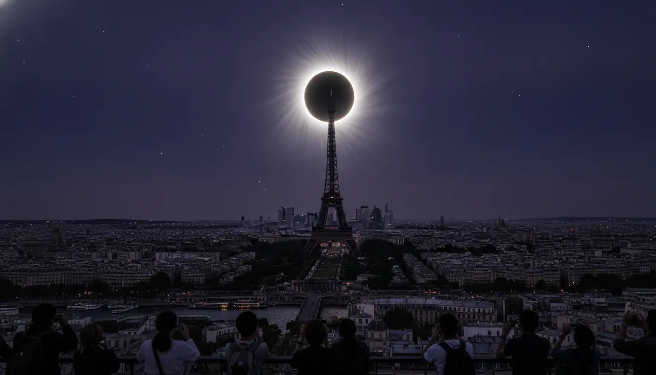 Paris Bersiap Menyaksikan Gerhana Matahari Total Langka pada Agustus 2026