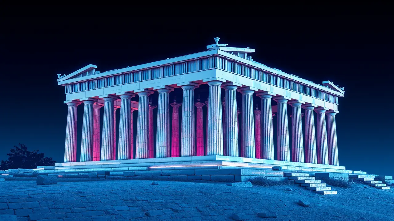 Parthenon Restoration Scaffolding Removed After Two Decades.