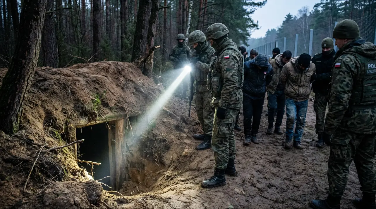 Poland Discovers Smuggling Tunnel from Belarus, Detains Migrants