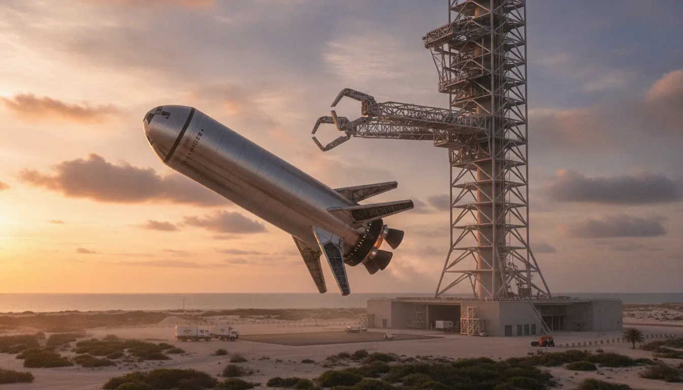 SpaceX、次期試験飛行でのスターシップ・ブースターのタワーキャッチを目指す