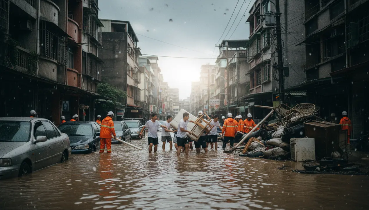 热带低压凤凰致台湾洪灾与破坏