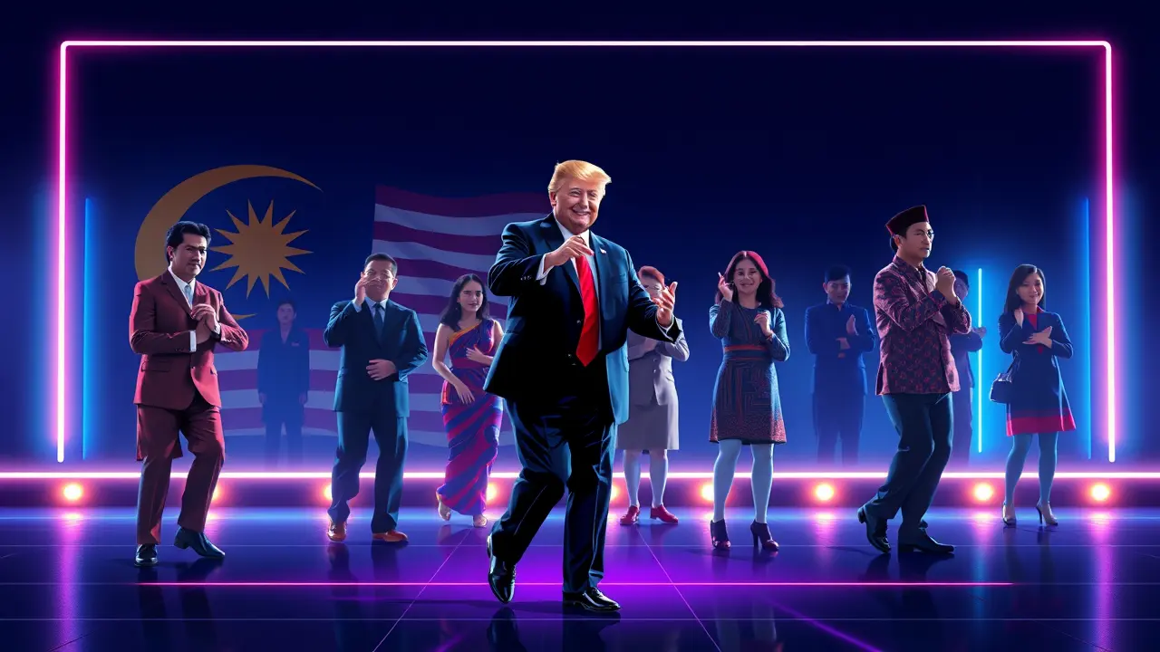 Trump Engages in Diplomacy and Dance in Malaysia.