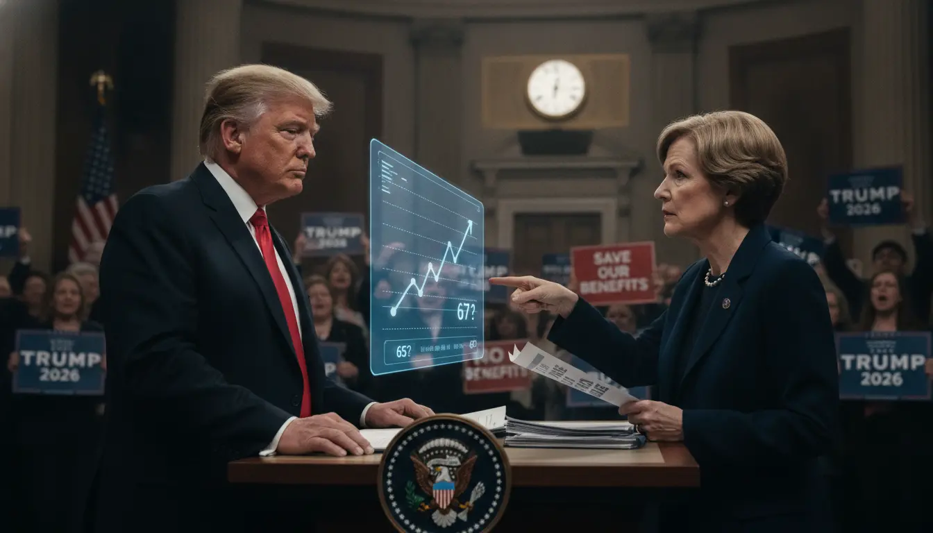 Will Donald Trump publicly endorse raising the Social Security retirement age before the 2026 US midterm elections?