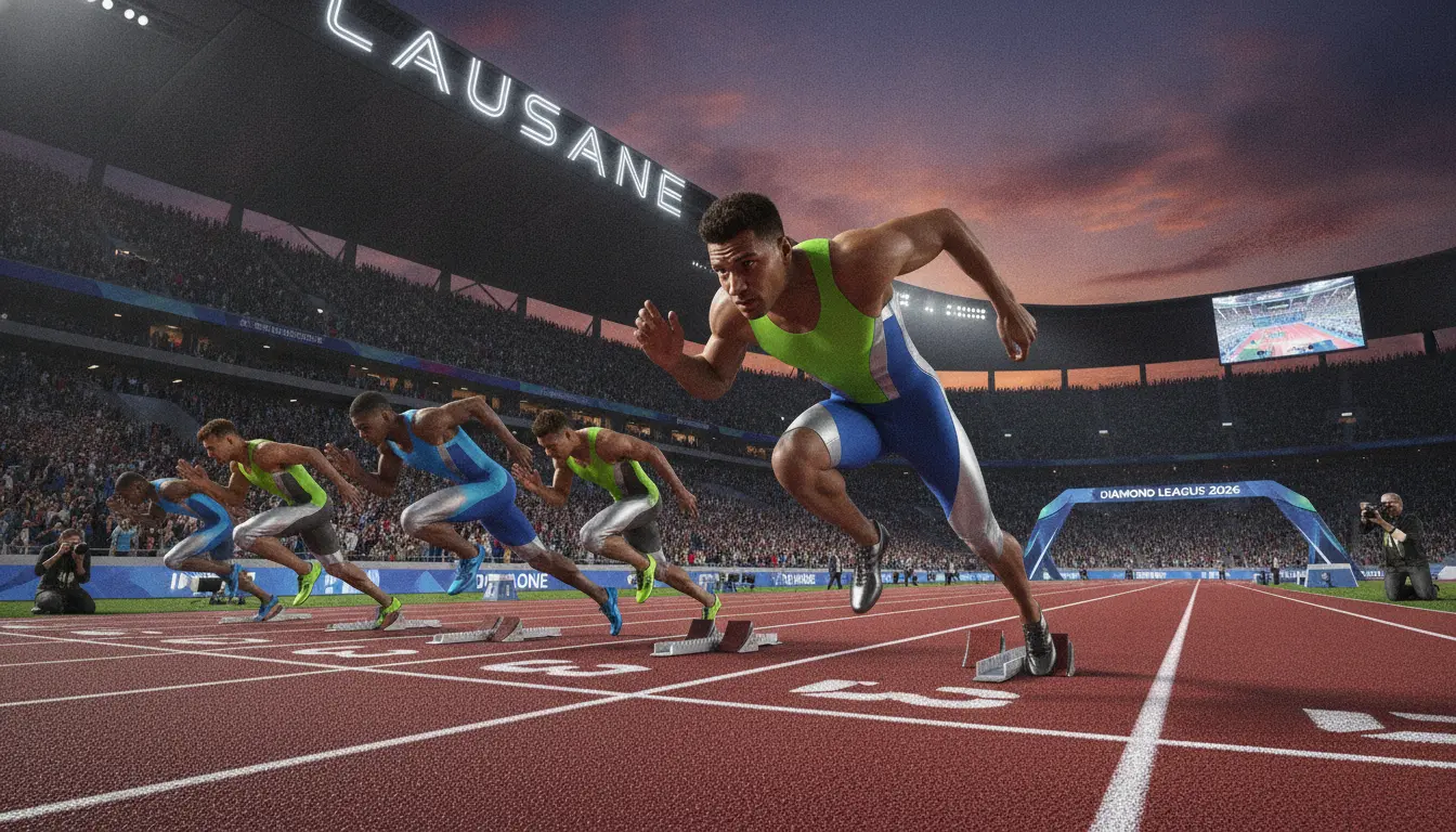 Los más rápidos del mundo se preparan para la icónica carrera de 100 metros en la Diamond League de Lausana 2026